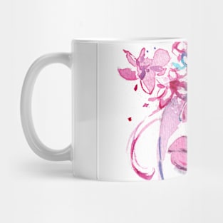 Water Leaves 7 - Watercolor Woman Portrait Mug